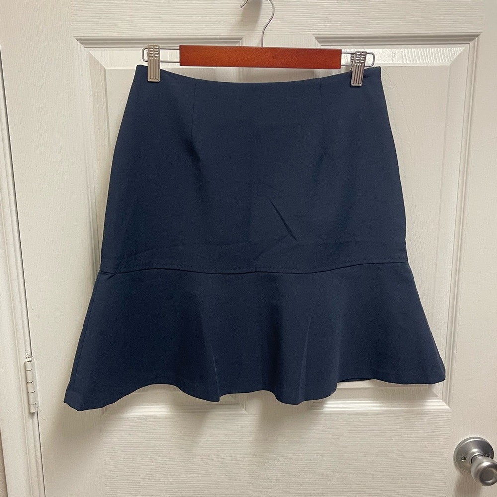Brooks Brothers Navy Drop Waist Skirt